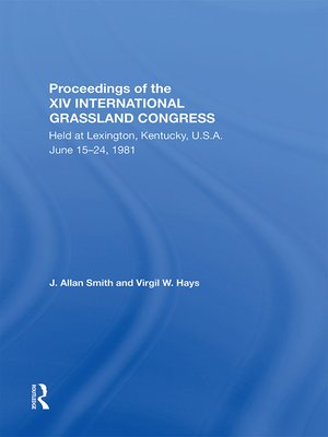cover image of Proceedings of the Xiv International Grassland Congress